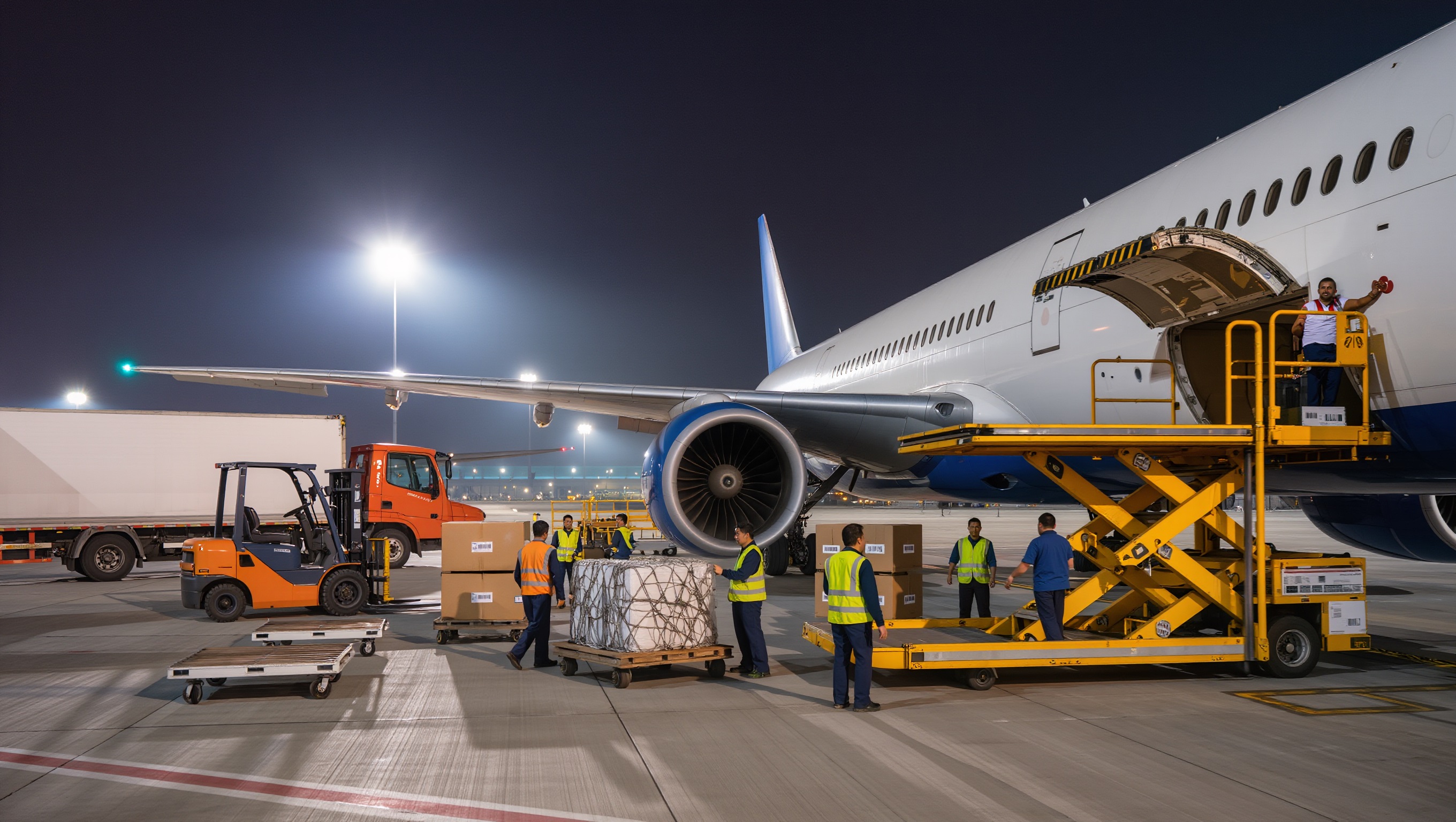Air freight charter plane